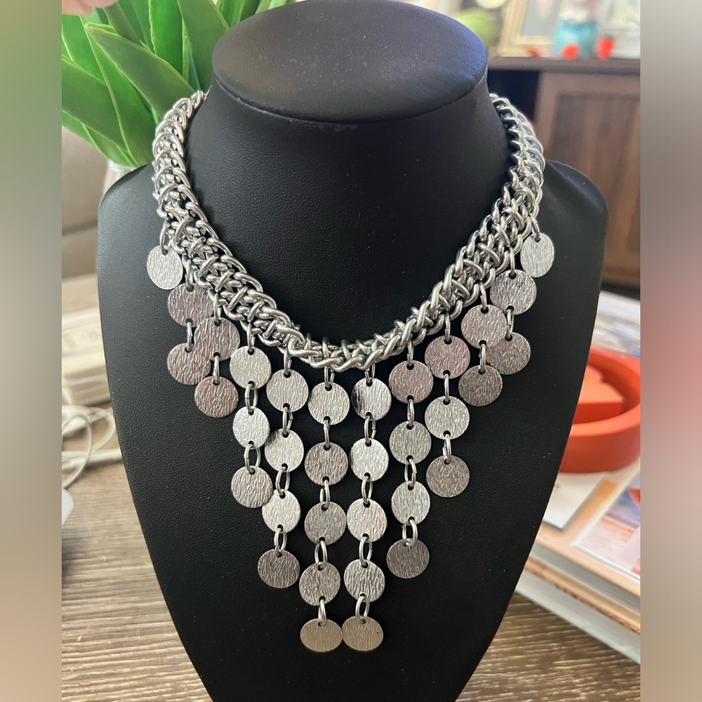 Sarah Conventry Silver Statement Necklace
